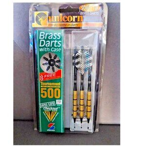 Vintage UNICORN Soft Tip Brass Darts New